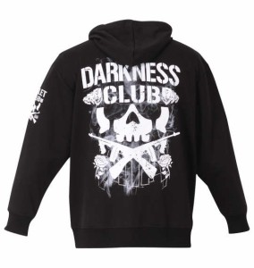 大きいサイズ メンズ 新日本プロレス EVIL「DARKNESS CLUB」 フルジップ パーカー ブラック 1278-1698-1 3L 4L 5L 6L 8L