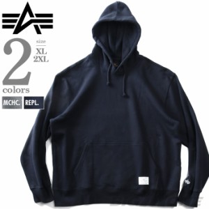 大きいサイズ メンズ ALPHA INDUSTRIES アルファインダストリーズ プルオーバー パーカー ESSENTIAL HOODIE USA直輸入 use51502c1