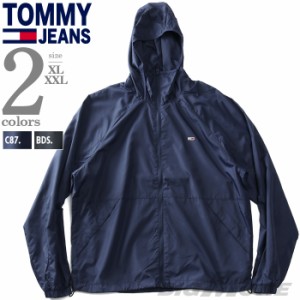 大きいサイズ メンズ TOMMY JEANS トミージーンズ パッカブル ナイロン ジャケット ウインドブレーカー PACKABLE WINDBREAKER USA直輸入 