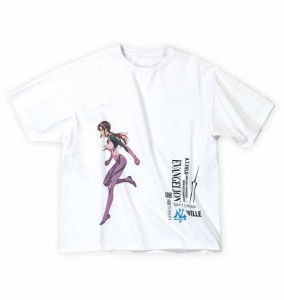 大きいサイズ メンズ F.P.O EVANGELION 半袖 Tシャツ ホワイト 真希波・マリ・イラストリアス 1278-2548-3 3L 4L 5L 6L 8L