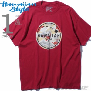 大きいサイズ メンズ HAWAIIAN STYLE ハワイアンスタイル LOCAL MOTION ローカルモーション 半袖 プリント Tシャツ USA直輸入 mts19303