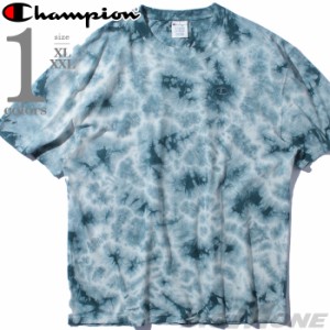 大きいサイズ メンズ Champion チャンピオン 総柄プリント 半袖 Tシャツ USA直輸入 t63298