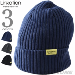 大きいサイズ メンズ LINKATION ニットワッチ ニットキャップ 帽子 lkh-220601