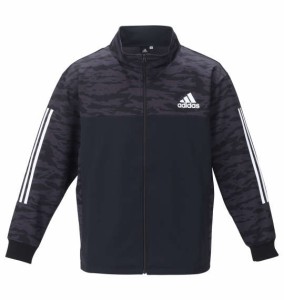 大きいサイズ メンズ adidas カモフラプリント ウォームアップ ジャケット ブラックカモ 1276-2324-2 3XO 4XO 5XO 6XO 7XO 8XO