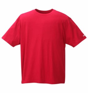 大きいサイズ メンズ PUMA 抗菌防臭 半袖 Tシャツ レッド 1249-2300-3 3L 4L 5L 6L 7L 8L 9L 10L