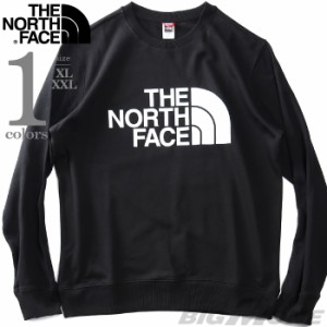 大きいサイズ メンズ THE NORTH FACE ノースフェイス ロゴプリント クルーネック トレーナー STANDARD CREW USA直輸入 nf0a4m7w-jk3