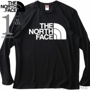 大きいサイズ メンズ THE NORTH FACE ノースフェイス ロゴプリント 長袖 Tシャツ STANDARD LS TEE USA直輸入 nf0a5585-jk3