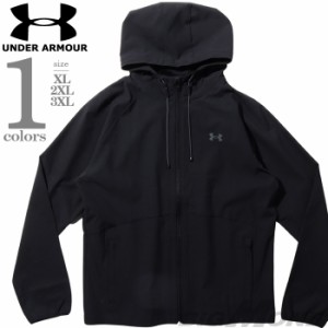 大きいサイズ メンズ UNDER ARMOUR アンダーアーマー ラグラン フルジップ パーカー ウィンドブレーカー USA直輸入 1377171-001