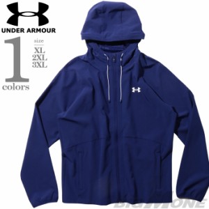 大きいサイズ メンズ UNDER ARMOUR アンダーアーマー ラグラン フルジップ パーカー ウィンドブレーカー USA直輸入 1377171-468