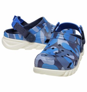 大きいサイズ メンズ crocs サンダル DUET MAX CAMO REDUX CLOG ネイビー × スタッコ 1240-3361-1 M11 M12 M13 M14 M15 M16 M17