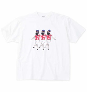 大きいサイズ メンズ FUN for modemdesign オジサンアロハ柄 半袖 Tシャツ ホワイト 1278-4215-1 3L 4L 5L 6L 8L