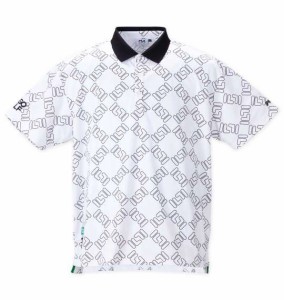 大きいサイズ メンズ FILA GOLF FILAスクエアプリント 半袖 シャツ ホワイト 1278-4256-1 3L 4L 5L 6L