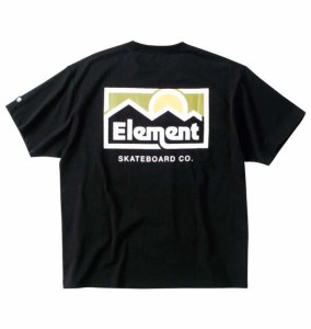 大きいサイズ メンズ ELEMENT OUTDOOR 半袖 Tシャツ ブラック 1278-4522-2 3L 4L 5L 6L