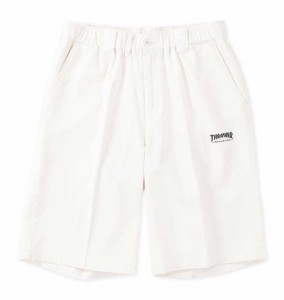 大きいサイズ メンズ THRASHER カツラギワーク ハーフパンツ オフホワイト 1274-4541-1 3L 4L 5L 6L 7L 8L