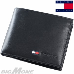 大きいサイズ メンズ TOMMY HILFIGER トミーヒルフィガー レザー 2つ折り 財布 LEATHER WALLET USA直輸入 31tl25x020