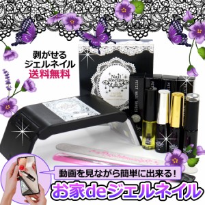 【新発売】ネイルレシピ プチ ジェルネイル キット スターターセット 手軽で簡単【やりかた動画付き】ジェルネイルセット【送料無料】