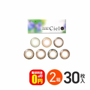 全品ポイント5％UP！16日23:59迄◇《送料無料》ネオサイトワンデーシエルUV 30枚入り 2箱 1day 度あり度なし カラコン