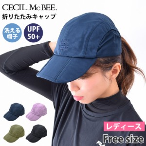 アウトレット CECIL McBEE(セシルマクビー) レディース キャップ 220128 洗える 帽子 ランニングキャップ UVカット