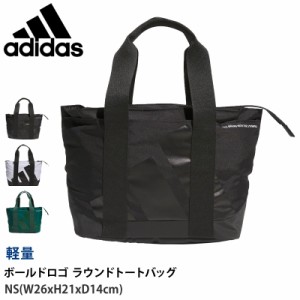 値下げ 10％OFF 送料無料 トートバッグ adidas アディダス ゴルフ ボールドロゴ ラウンドトートバッグ IKC88 W26xH21xD14cm ブランド ロ