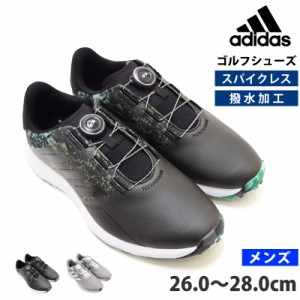 送料無料 adidas アディダス ゴルフ メンズ シューズ S2GSLBOA23 スパイクレス メンズゴルフシューズ LIJ44 GV9417 ブラック GV9415 グレ