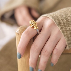 《即納》TODAYFUL 22spring トゥデイフル Bicolor Loop Ring (2way) ビックカラーループリング レディース アクセサリー リング イヤーカ