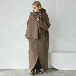 【10月13日までポイント5倍!】TODAYFUL 2022fall.winter トゥデイフル Stole Wool Coat 10月中旬〜11月上旬予約 ストールウールコート