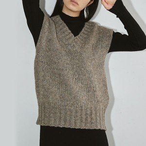 TODAYFUL 2022prefall受注会 トゥデイフル 9月下旬〜10月中旬予約 Mottle Yarn Knit Vest モトルヤーンニットベスト レディース トップス
