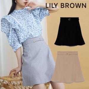 《即納》リリーブラウン LILY BROWN 22春夏 ベルト付きスカートショートパンツ レディース ボトムス パンツ ショート キュロット スカー