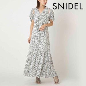 snidel 新品未使用 ビジュー付花柄 ワンピース