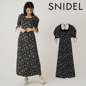【SALE30%OFF】スナイデル SNIDEL 2022summer. バリエプリントコルセットワンピース レディース ワンピース 半袖 ロング丈 ボリューム袖