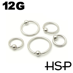 ★HSP★ キャプティブビーズリング 12G太さ2.0mm【 ボディピアス サージカルステンレス/耳】b023