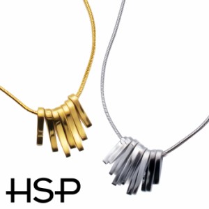 HSP サージカルステンレス ウェーブ 7 スティック シンプル ネックレス [ レディース 金属アレルギー対応 シルバー イエローゴールド ギ
