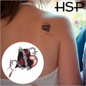 ハロウィン 【￥390】タトゥーシール ワイヤーハート【Halloween TATTOO 】【ワンポイントタイプ】