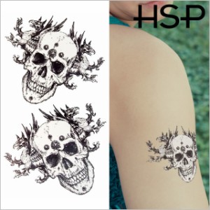 ハロウィン 【¥596】タトゥーシール ドラゴンスカル【Halloween TATTOO 】