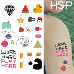 HSP ハロウィン 【￥626】タトゥーシール バラエティデザイン 3 【Halloween TATTOO 】