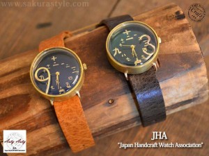 手作り腕時計「Metal No.和 ジャンボ」 ArtyArty 送料無料 日本製 作家 ハンドメイド 和柄 和風[mij_g][mij]
