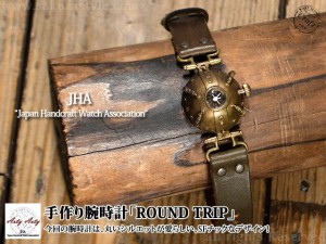 手作り腕時計「ROUND TRIP」◆ArtyArty/和柄[mij_g][mij]