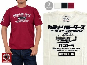 ハコトラ半袖Tシャツ カミナリ 雷 KMT-147 エフ商会 ハコスカ サニトラ 昭和 レトロ 旧車