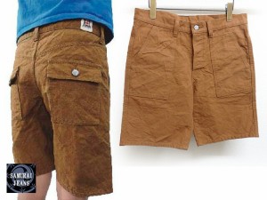 SCBSP17-HDへヴィーダックベイカーショートパンツ サムライジーンズ 送料無料 日本製 SAMURAI JEANS