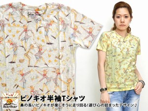 ピノキオ半袖Tシャツ STARSTAR レディース スタースター 総柄