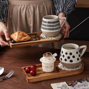 マグカップ 北欧 おしゃれ コーヒーカップ 大きい 陶器 ハンドメイド ティーカップ 大容量 朝食カップ コップ カフェマグ キッチン雑貨