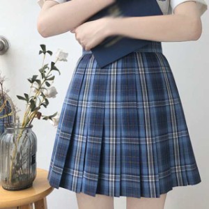 ミニスカート 制服 チェックスカート ミニスカ レディース プリーツスカート 大きいサイズ 女子高生 コスプレ 体型カバー ショート フレ