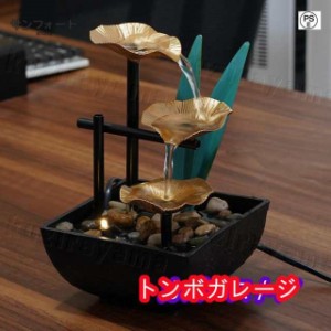 インテリア卓上噴水 室内噴水 装飾品 リビングルーム 風水 家の装飾 デスクトップの噴水 茶室 装飾 卓上置物 USBウォーターポンプ