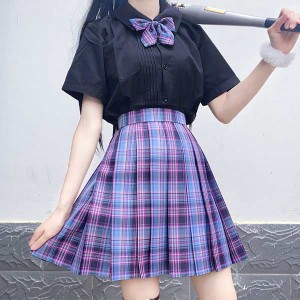 スクールスカート プリーツスカート チェック柄 女子高生 制服スカート セーラー服 学生制服 JK 春秋 春 夏 スクールスカート 中学 学生