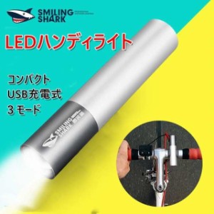 充電式懐中電灯 高輝度 LEDライト ハンディライト 高い透過率 放熱性抜群 長く使え 耐衝撃 アウトドア 3モード コンパクト フラッシュラ