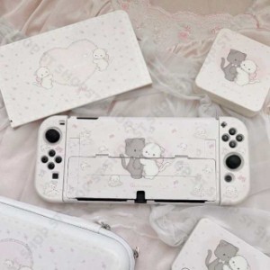 Switchカバー Swicth対応 OLED対応 カバー switchカバー ニンテンドースイッチ対応  猫柄 可愛い猫 全面保護 薄型 傷防止 汚れ防止 耐衝