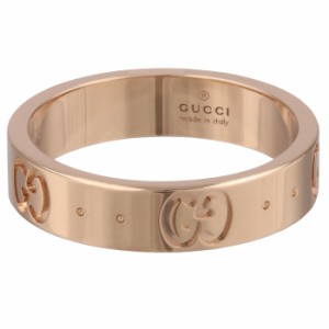 GUCCI リング アイコン 18K ピンクゴールド スリムリング エングレービング GGパターン 4mm幅 指輪 2024年春夏新作 152045 J8500 5702