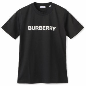 バーバリー BURBERRY Tシャツ ロゴ コットンシャツ ショートスリーブ 半袖シャツ ブラック 2024年春夏新作 8080324