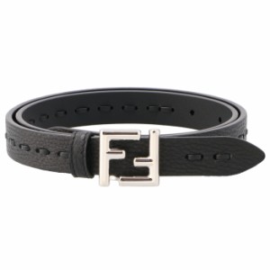 FENDI ベルト FFロゴ セレリア ステッチ レザー トップ式バックル 2cm幅 細ベルト 8C0723 ANT2 F0GXN