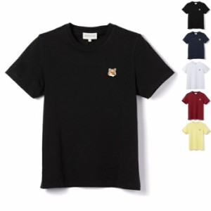 メゾン キツネ MAISON KITSUNE  Tシャツ レディース フォックスヘッド パッチ レギュラー 半袖 2024年春夏新作 LW00105KJ0008 0001 